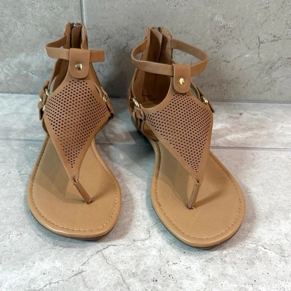 Cityclassified tan gladiator women’s sandal size 9 - Picture 2 of 4